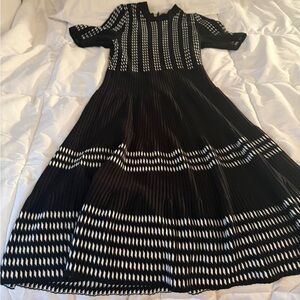 Ashro Black and White Knit Top